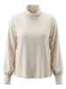 Zero  Satin-Bluse mit Kragen in French Oak