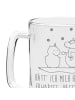 Mr. & Mrs. Panda Krug Einhorn Schneemann mit Spruch in Transparent