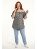 Shape Of You Blouse in Schwarz-Weiß