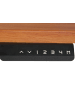 MCW Schreibtisch D40 120°, Natur, schwarz