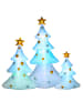 HOMCOM Aufblasbarer Weihnachtsbaum-239L x 77B x 210H cm-Mehrfarbig