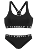 ELBSAND Bustier-Bikini in schwarz