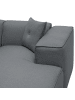 Beliani Ecksofa DOLVA in Grau/Schwarz - (W) 294 x (H) 72 x (L) 170 cm