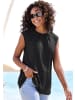 LASCANA Pliseetop in schwarz