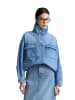 Marc O'Polo DENIM Funnel-Neck-Jeansblouson oversize in Medium Blue