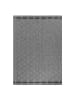 KADIMA DESIGN Teppich Outdoor Waschbar Raute CORTINA Strapazierfähig OEKO-TEX Balkon in Grau
