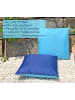 JACK 2er Set Outdoor Wende Kissenhülle 45x45cm in Blau/Hellblau