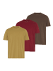 Man's World T-Shirt in braun, camel, bordeaux
