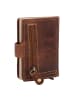Greenburry Vintage Geldbörse RFID Schutz Leder 7.5 cm in brown