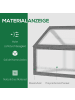 Outsunny Gewächshaus 90L x 52B x 49,5H cm Grau