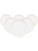 Seltmann Weiden 6er Set Speiseteller Sento Home Pure Lines in ø 27,6 cm in Mango Orange