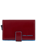 Piquadro Blue Square - Kreditkartenetui 11cc 10 cm RFID in rot