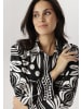 Aniston SELECTED Hemdbluse in schwarz-natur
