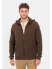 Camel Active Gesteppte Sweatjacke mit Kapuze in Braun