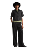 Marc O'Polo Kurzarm-Bluse boxy in Schwarz