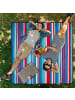 relaxdays Picknickdecke in Rot Blau (L)200 x - (B)200 cm