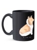 Mr. & Mrs. Panda Kaffeetasse Langhaar Collie Treue mit Spruch in Schwarz