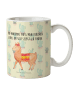 Mr. & Mrs. Panda Tasse Alpaka Stolz mit Spruch in Kaktus Grün