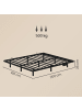 VASAGLE Bettgestell Conner in Mattschwarz - (B)160 x (H)26 x (T)200 cm