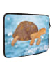 Mr. & Mrs. Panda Notebook Tasche Schildkröte Marschieren ohne Sp... in Oceanblue