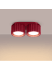 Nice Lamps Plafond ZORA 2 red H 8 cm