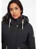 Oxmo Parka OXMelly 21300092-ME Parka Übergangsjacke mit Kapuze in Schwarz