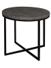 58 aufm Kessel COUCHTISCH Rund Elesa 3 60x51x60 Holzwerkstoff Schwarz/Keramik grau
