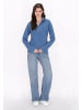 myMo Damen Fleecepullover in Blau