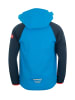 Trollkids Softshell Jacke Zip Off "Rondane" in Marineblau / Mittelblau / Rot