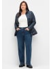 sheego Jeans in dark blue denim