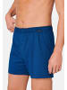 Schiesser Boxershorts Singel-Jersey in Blau / Schwarz