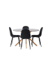 ebuy24 Schwarz 120 x 120 cm