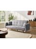 Beliani Schlafsofa HJULBY in Grau/Braun - (W) 220 x (H) 90 x (L) 82 cm