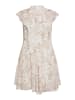 DreiMaster Klassik Damen Kleid in Sand Weiss