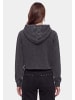 myMo ROCKS Women Hoodie in Grey Stone Wash