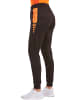 erima Damen Six Wings Trainingshose in schwarz/new orange