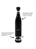 AWAVE Trinkflasche 750 ml | Edelstahl in Schwarz