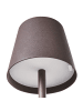 Beliani 2-tlg Tischlampe für den Außenbereich BACEIRO in Braun
