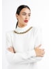 faina Damen Strickkleid in Weiss