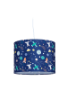 relaxdays Hängelampe "Weltraum" in Blau - Ø 35 cm