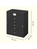SONGMICS Schmuckkasten Bridie in Schwarz - (B)15.6 x (H)32 x (T)26 cm