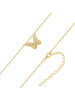 Rafaela Donata Kette Schmetterling aus Sterling Silber mit Zirkonia in gelbgold