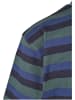 Urban Classics Urban Classics Herren College Stripe Tee in bottlegreen/midnightnavy