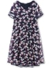 sheego Kleid in marine-gemustert