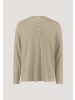 Hessnatur Hessnatur Henley Longsleeve Relaxed aus reiner Bio-Baumwolle in sand