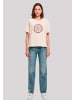 F4NT4STIC T-Shirt Muttertag super müde Mama Retro Blumen in pink