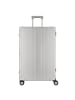 Aleon Traveler Macro 4-Rollen Trolley Aluminium 77 cm mit Kleidersack platinum 1