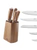 Kuppels 5-tlg. Messerblock WOOD in holz