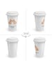 Mr. & Mrs. Panda To Go Becher Capybara Liebe mit Spruch in Weiß