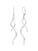 Elli Ohrringe 925 Sterling Silber Spirale, Wellen in Silber